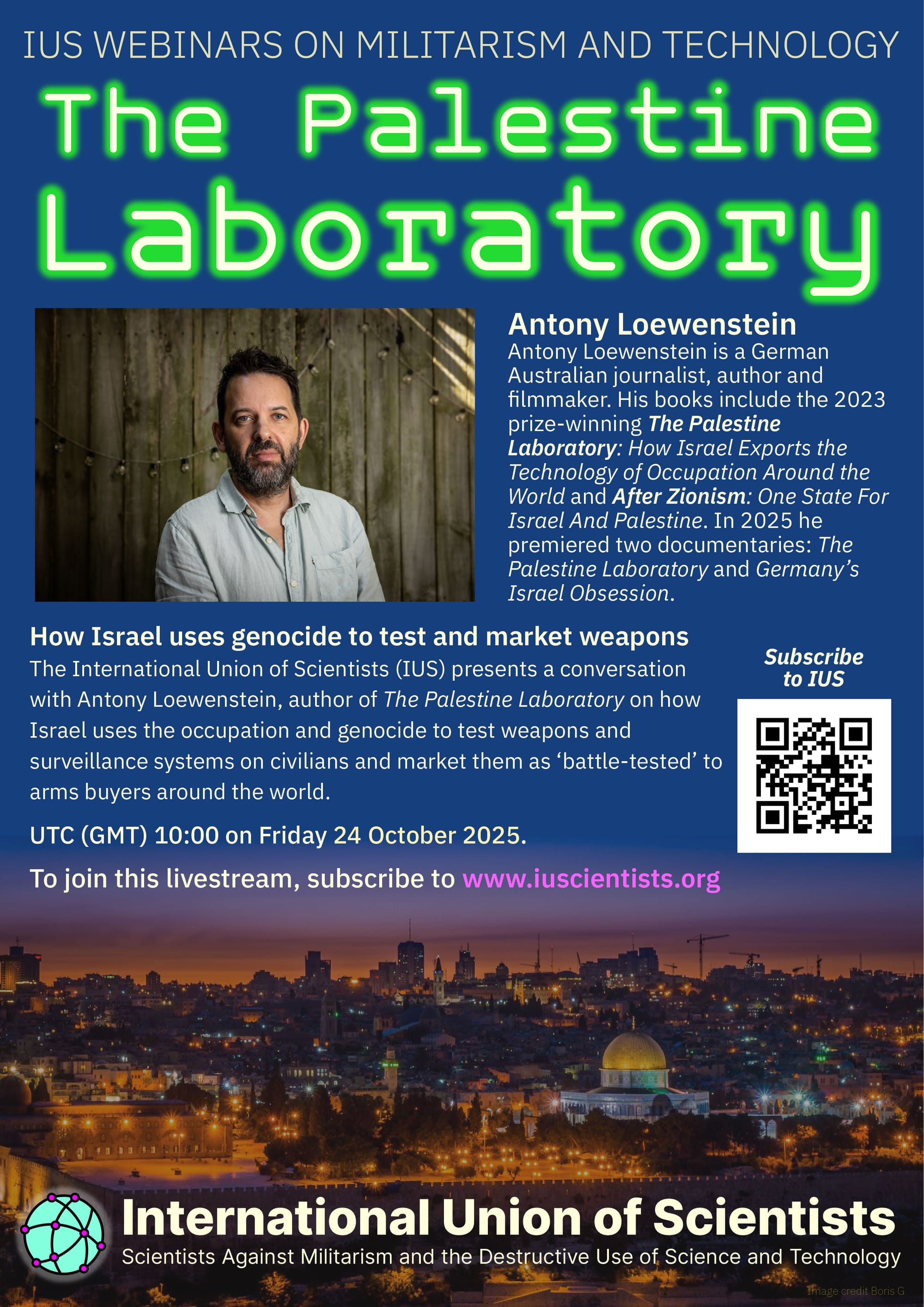 Livestream: The Palestine Laboratory